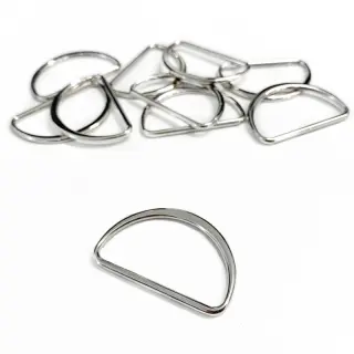 Polokrúžok 40 mm silver