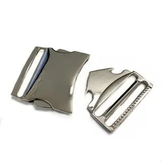 Kovová spona trojzubec 40 mm silver