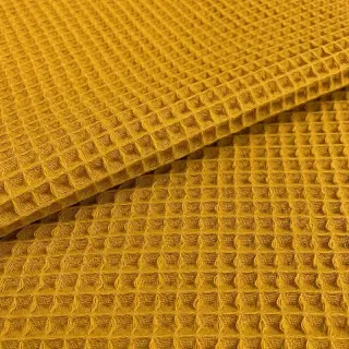 Bavlna s vaflovou väzbou ochre
