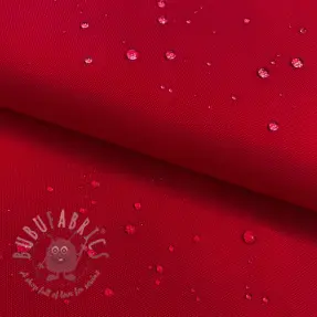 Tuulipukukangas vedenhylkivällä käsittelyllä red