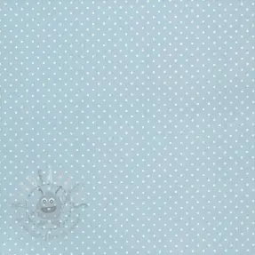 Puuvillakangas Petit dots light blue