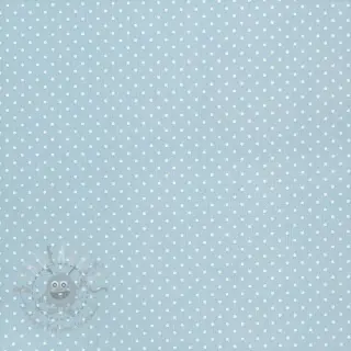 Puuvillakangas Petit dots light blue