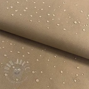 Tuulipukukangas vedenhylkivällä käsittelyllä taupe