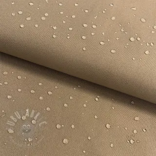 Tuulipukukangas vedenhylkivällä käsittelyllä taupe