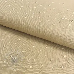 Tuulipukukangas vedenhylkivällä käsittelyllä beige