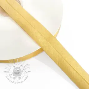 Reunusnauha puuvilla light yellow
