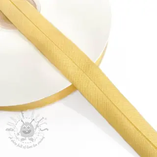 Reunusnauha puuvilla light yellow