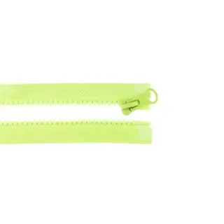 Zips deliteľný 75 cm lime