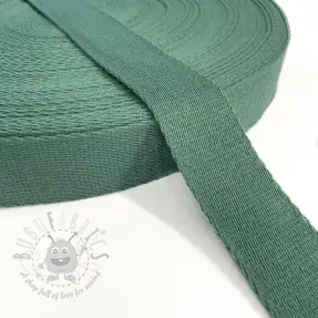 Puuvillahihnanauha 4 cm dark old green