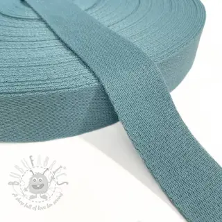 Puuvillahihnanauha 4 cm steel blue