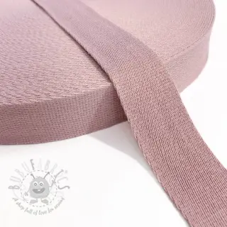 Puuvillahihnanauha 4 cm old pink