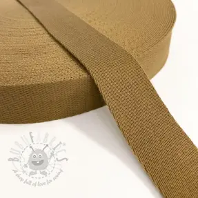 Puuvillahihnanauha 4 cm brown