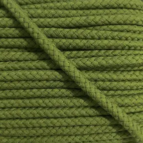 Bavlnená šnúra 8 mm olive green