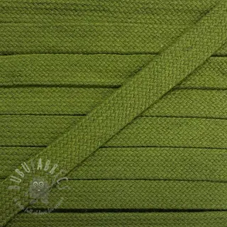 Puuvillanyöri litteä 13 mm olive green