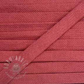 Puuvillanyöri litteä 13 mm coral
