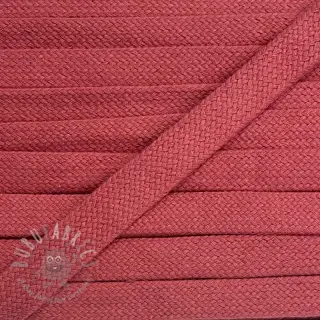 Puuvillanyöri litteä 13 mm coral