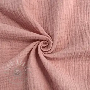 Kaksinkertainen harsokangas/musliini soft rose