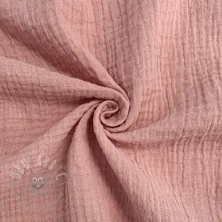 Kaksinkertainen harsokangas/musliini soft rose