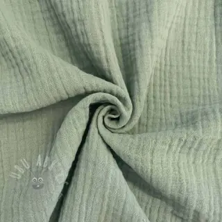 Kaksinkertainen harsokangas/musliini dark mint