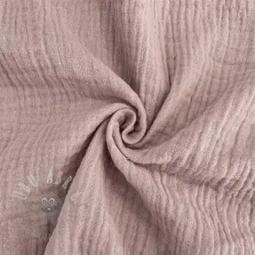Kaksinkertainen harsokangas/musliini old rose