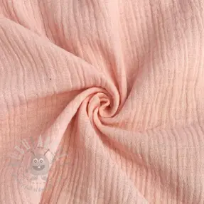 Kaksinkertainen harsokangas/musliini light rose