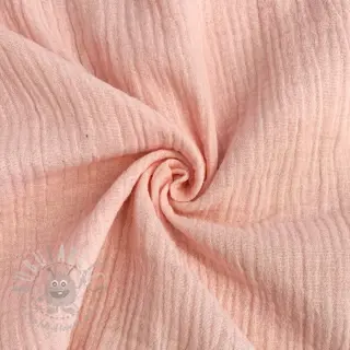 Kaksinkertainen harsokangas/musliini light rose