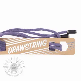 Nyöri huppuun päätykappaleilla 115 cm HEAD3 lavender