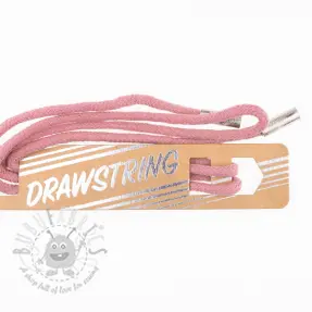 Nyöri huppuun päätykappaleilla 115 cm HEAD2 old pink