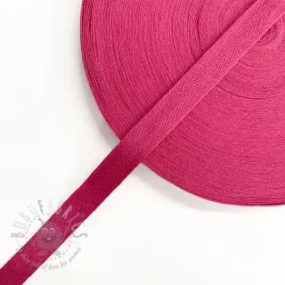 Köpernauha puuvilla 15 mm fuchsia