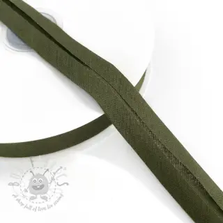 Reunusnauha puuvilla camo green