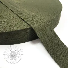 Puuvillahihnanauha 4 cm camo green