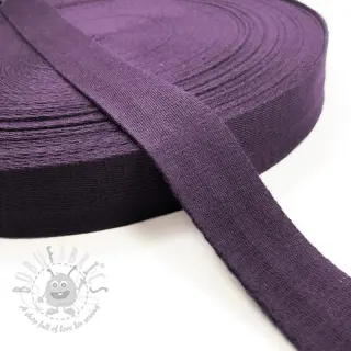 Puuvillahihnanauha 4 cm violet