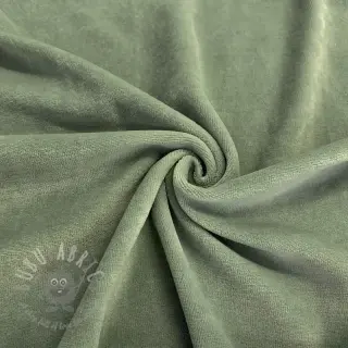 Vauvan plyysikangas moss green