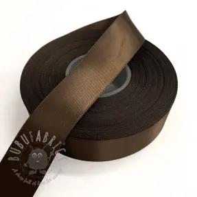 Satiininauha kaksipuolinen 25 mm dark brown