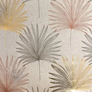 Sisustuskangas Luxury palm metallic premium