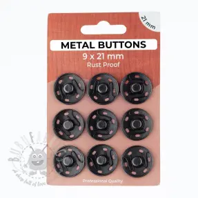 Painonappi METAL 21 mm anthracite
