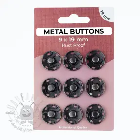 Painonappi METAL 19 mm anthracite