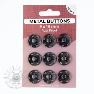 Painonappi METAL 19 mm anthracite