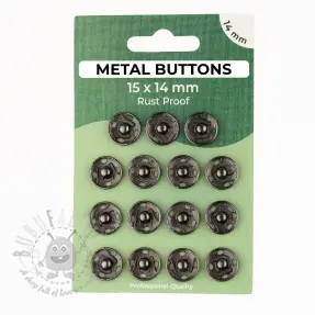 Painonappi METAL 14 mm anthracite