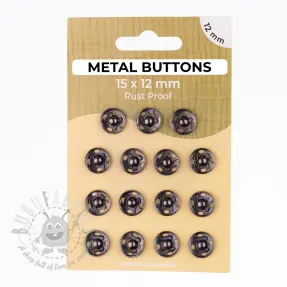 Painonappi METAL 12 mm anthracite