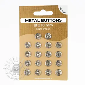 Painonappi METAL 10 mm silver