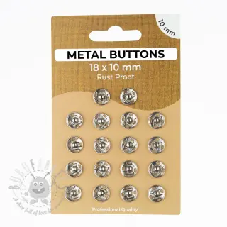 Painonappi METAL 10 mm silver