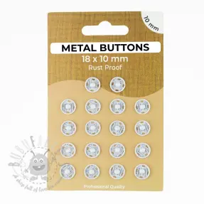 Painonappi METAL 10 mm off white