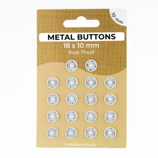 Stláčací gombík METAL 10 mm off white