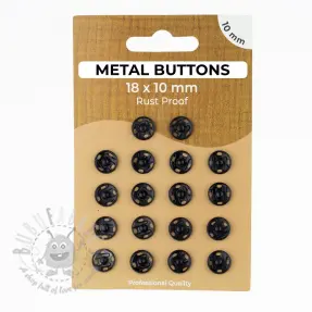 Painonappi METAL 10 mm black