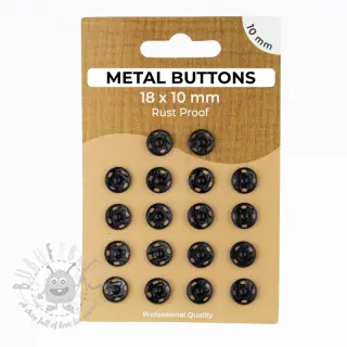 Painonappi METAL 10 mm black