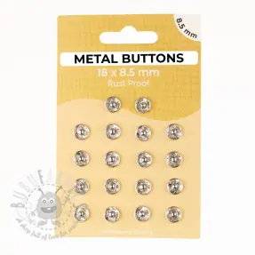 Painonappi METAL 8,5 mm silver