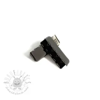 Metallipäätykappale 25 mm anthracite