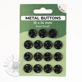 Painonappi METAL 14 mm black