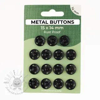 Painonappi METAL 14 mm black